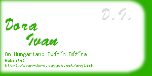 dora ivan business card